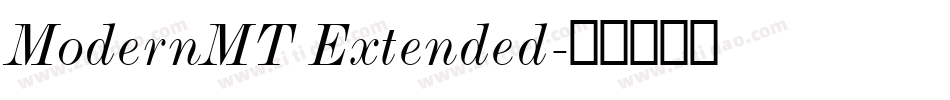 ModernMT Extended字体转换